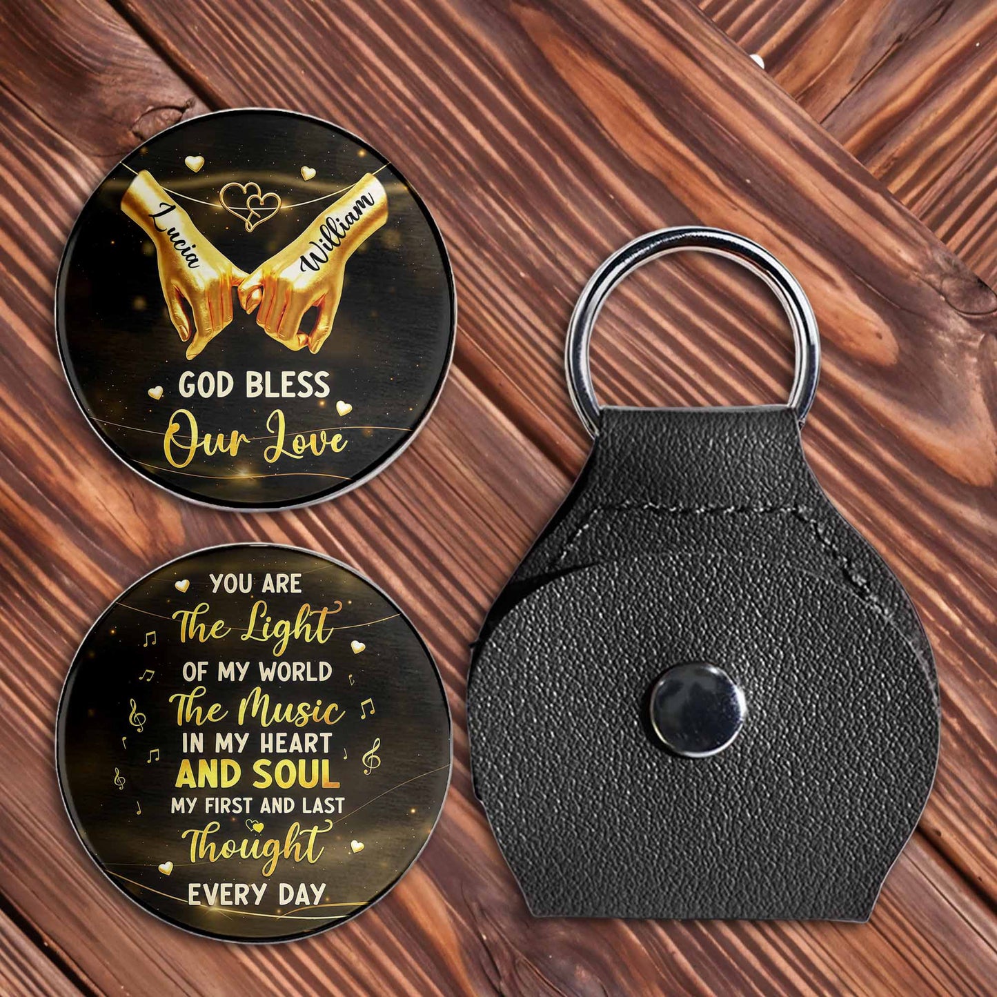 God Bless Our Love, Hands Holding Musical Hearts