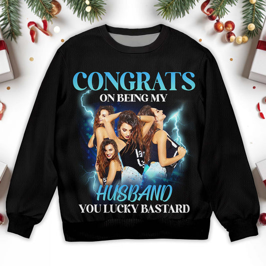 Congrats On Being My Husband Anniversary Jumper