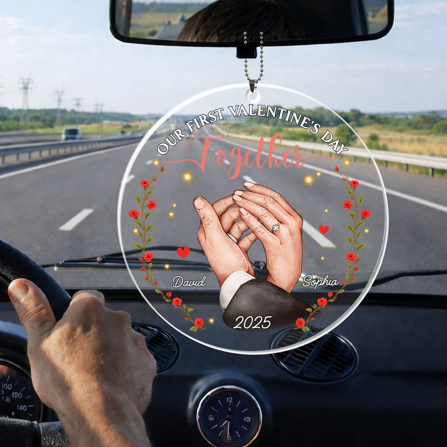Our First Valentine's Day Together, Hands And Flowers