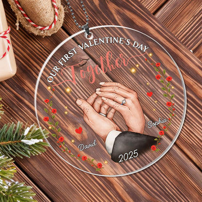 Our First Valentine's Day Together, Hands And Flowers