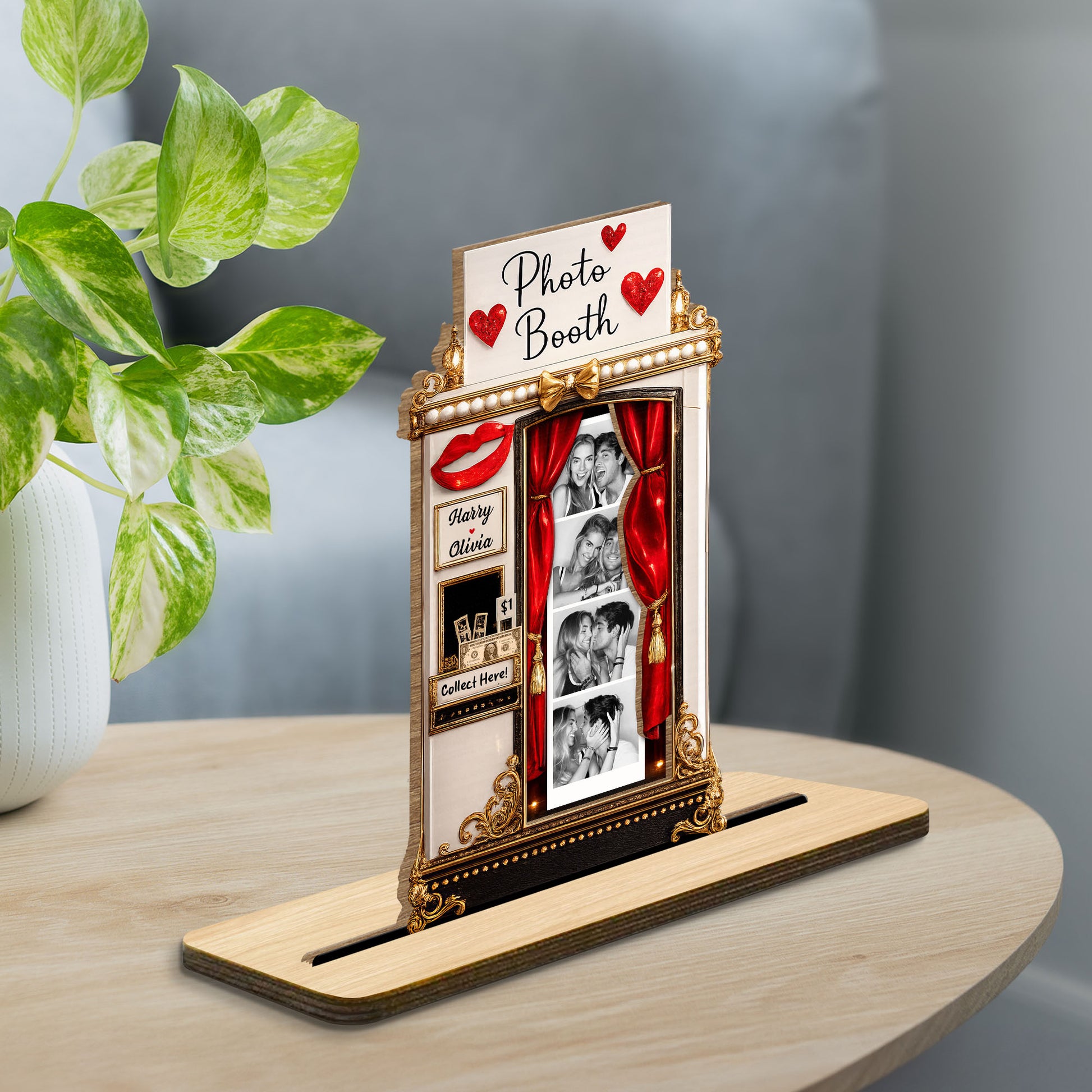 Create Lasting Memories With Our Romantic Photo Booth Plaque