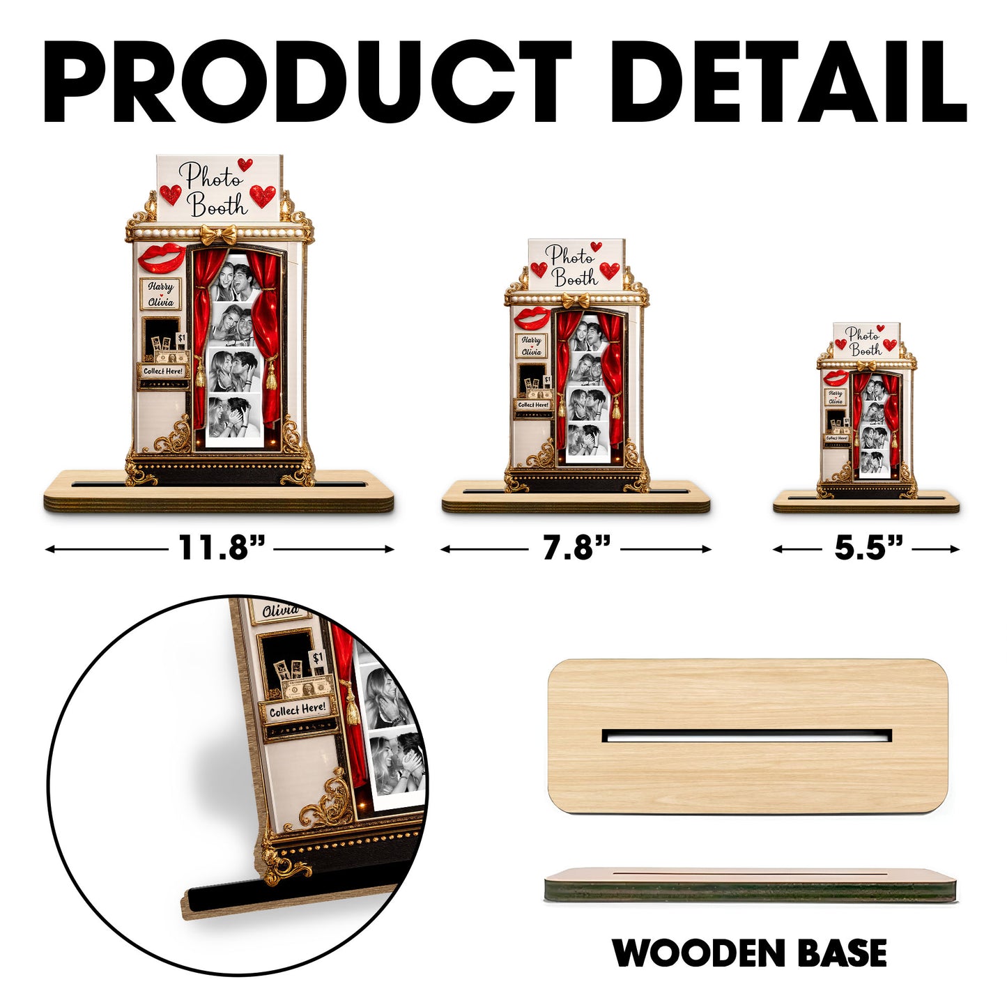 Create Lasting Memories With Our Romantic Photo Booth Plaque