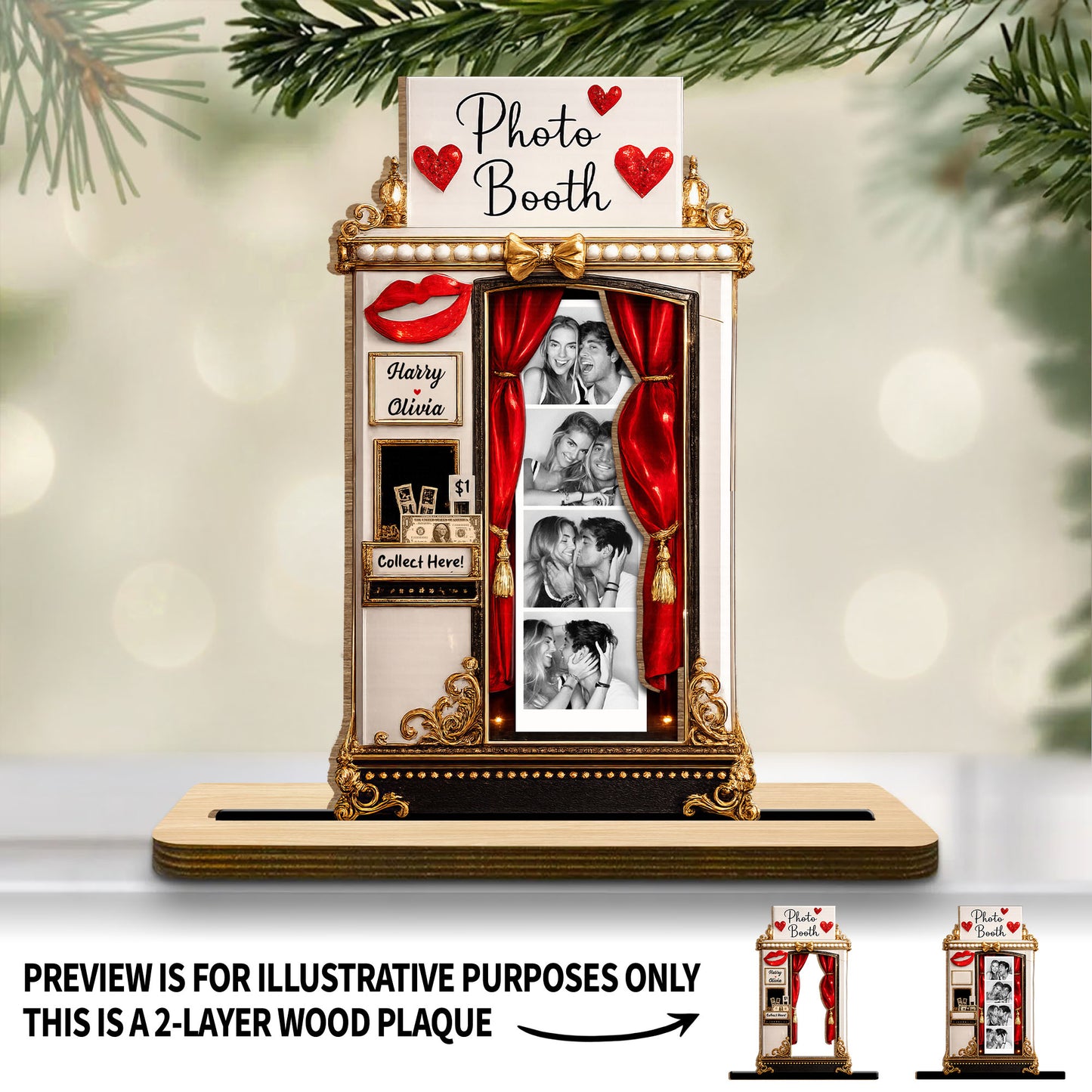 Create Lasting Memories With Our Romantic Photo Booth Plaque