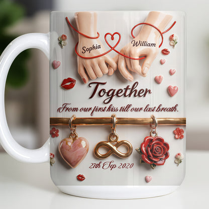 Together From Our First Kiss Infinity Symbol And Rose