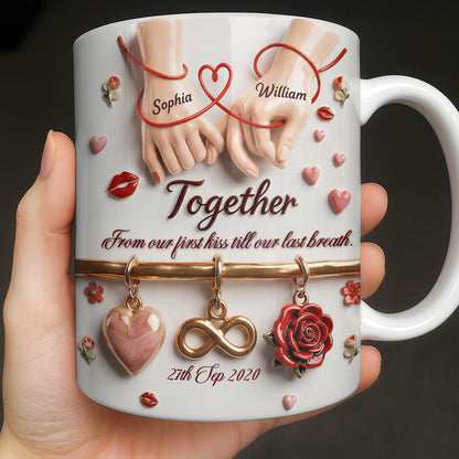 Together From Our First Kiss Infinity Symbol And Rose