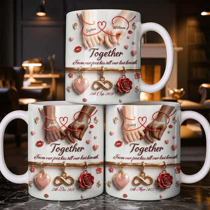 Together From Our First Kiss Infinity Symbol And Rose