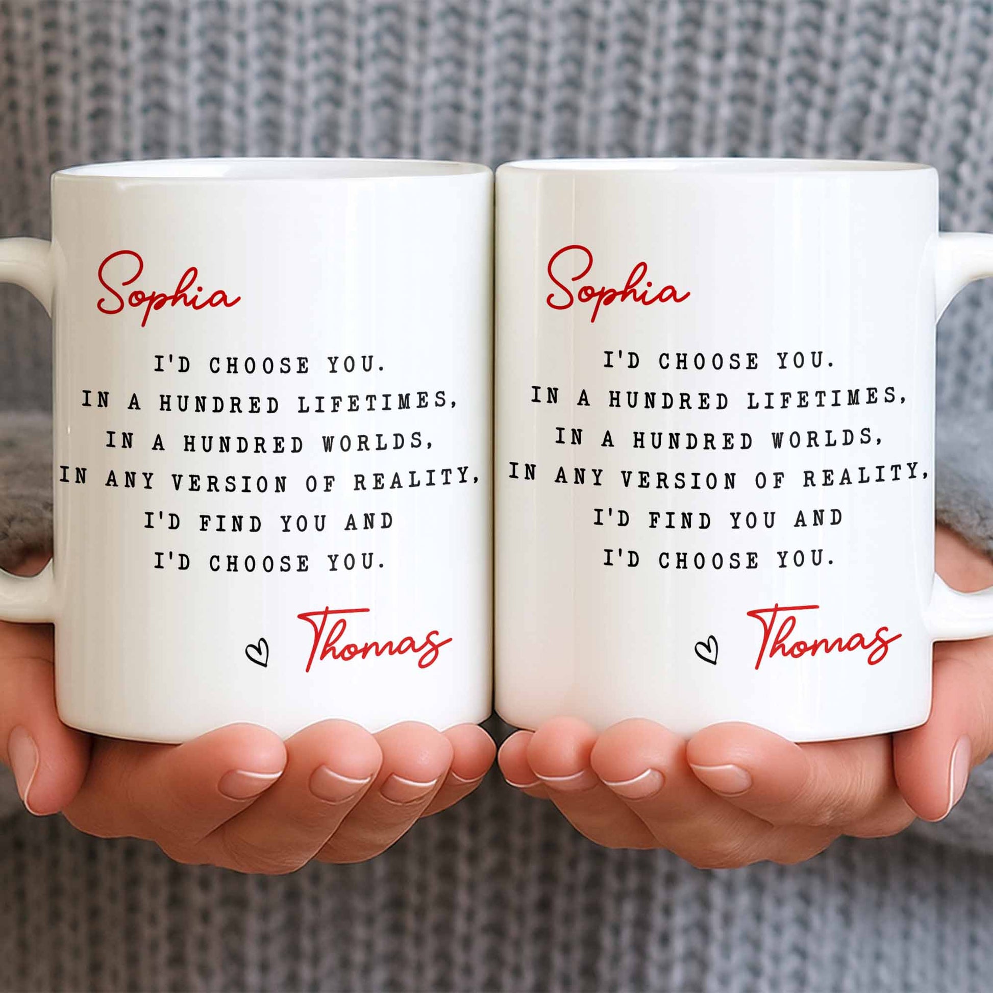 I'd Choose You in Any Version of Reality Romantic Custom Gift