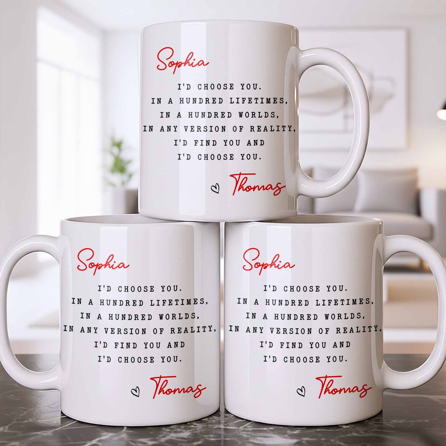 I'd Choose You in Any Version of Reality Romantic Custom Gift