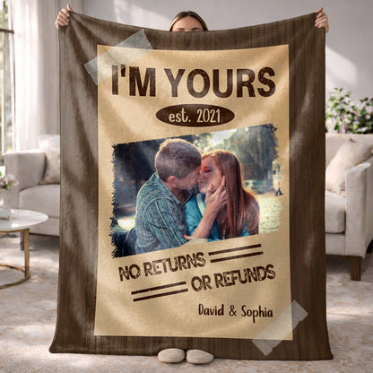 I'm Yours, No Returns Or Refunds, Couple In Photo Frame