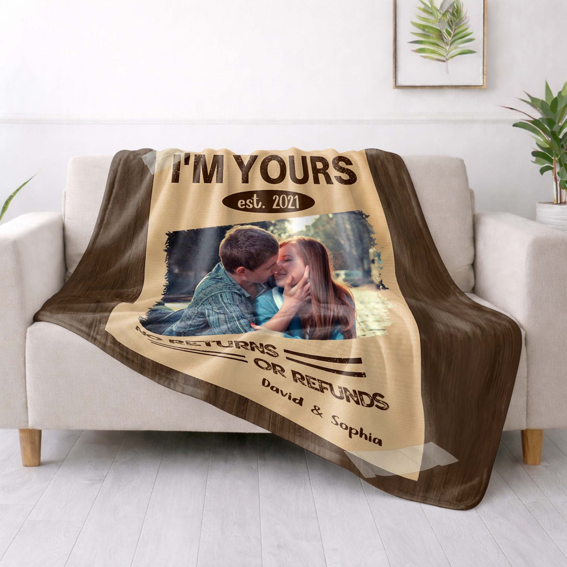 I'm Yours, No Returns Or Refunds, Couple In Photo Frame