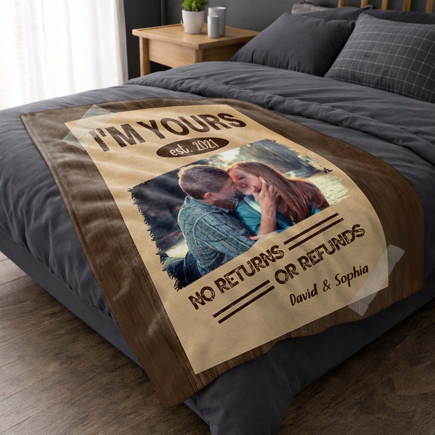 I'm Yours, No Returns Or Refunds, Couple In Photo Frame