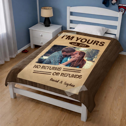 I'm Yours, No Returns Or Refunds, Couple In Photo Frame