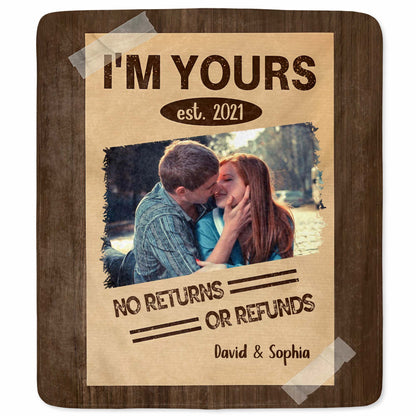 I'm Yours, No Returns Or Refunds, Couple In Photo Frame