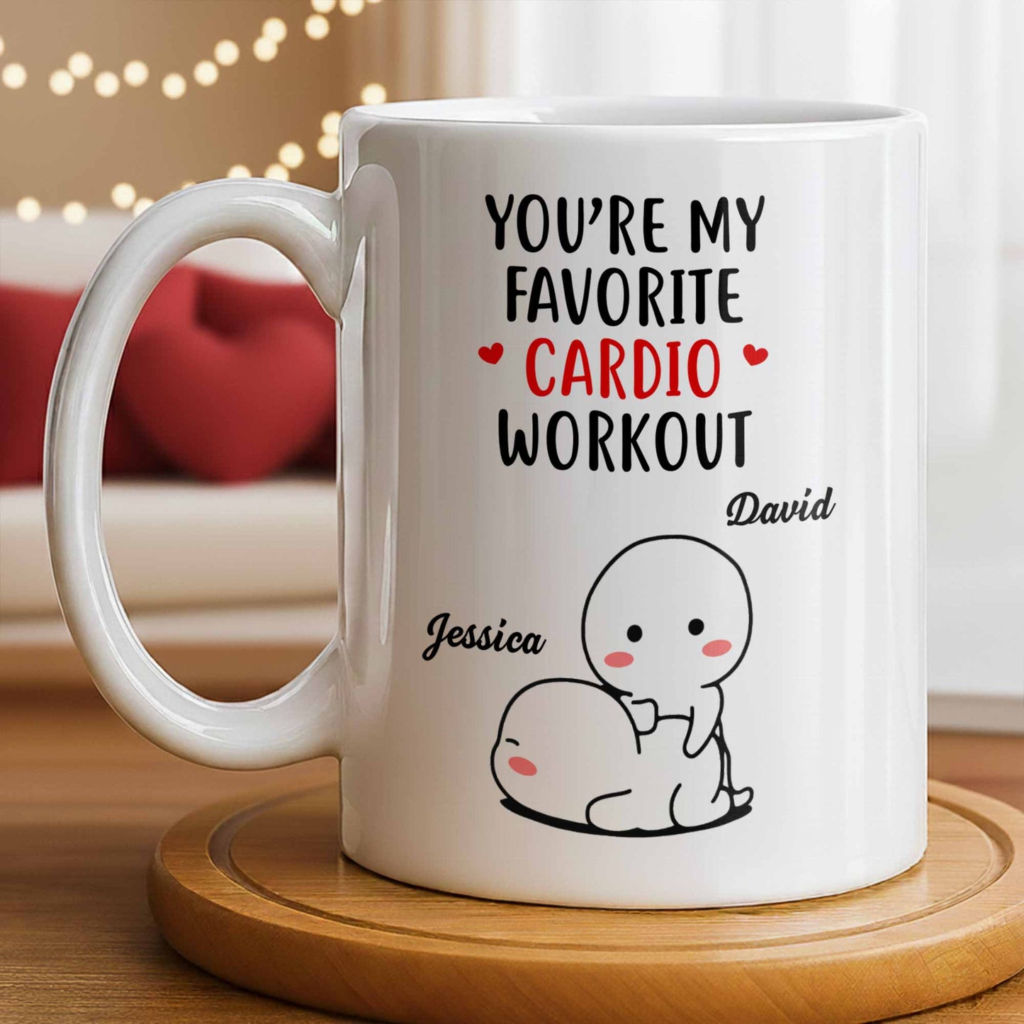 You're My Favorite Cardio Workout Cute Cartoon