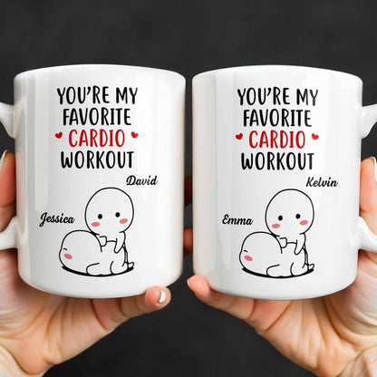 You're My Favorite Cardio Workout Cute Cartoon