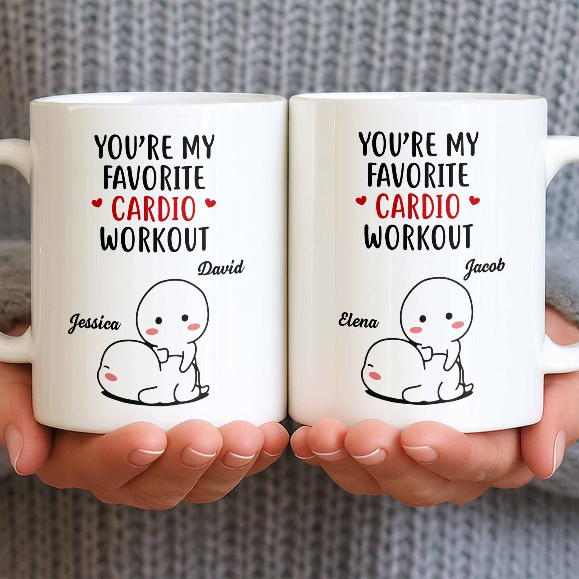 You're My Favorite Cardio Workout Cute Cartoon