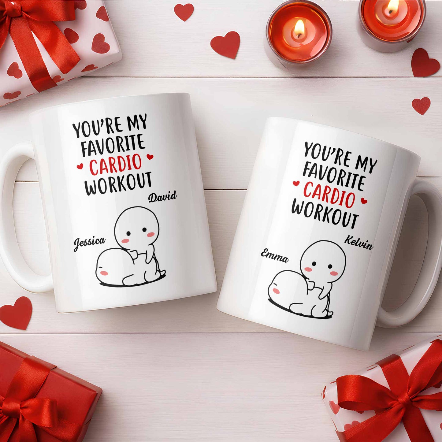 You're My Favorite Cardio Workout Cute Cartoon