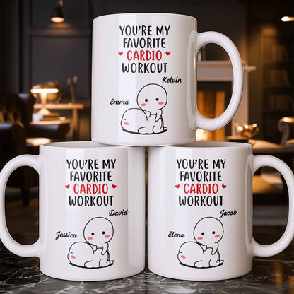You're My Favorite Cardio Workout Cute Cartoon