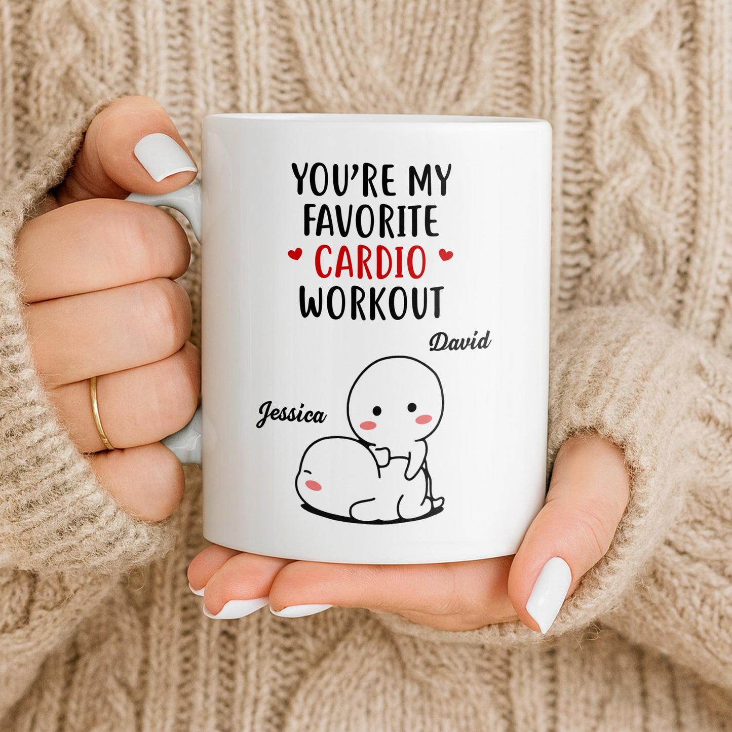 You're My Favorite Cardio Workout Cute Cartoon