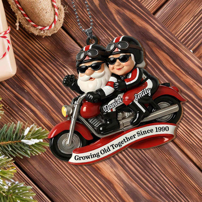 Growing Old Together, Motorcycle Santa Claus Figures