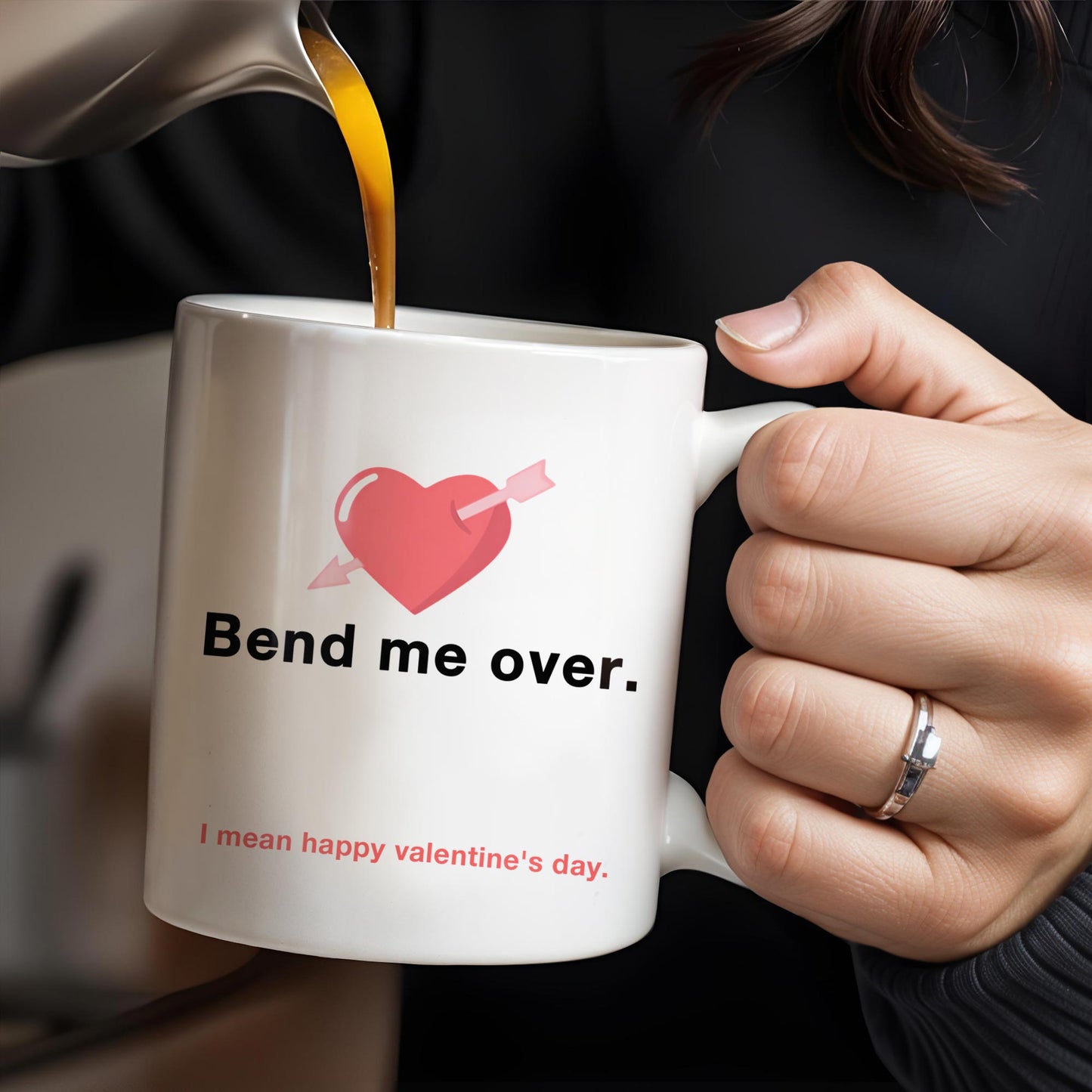 Happy Valentine's Day Heart And Arrow Design