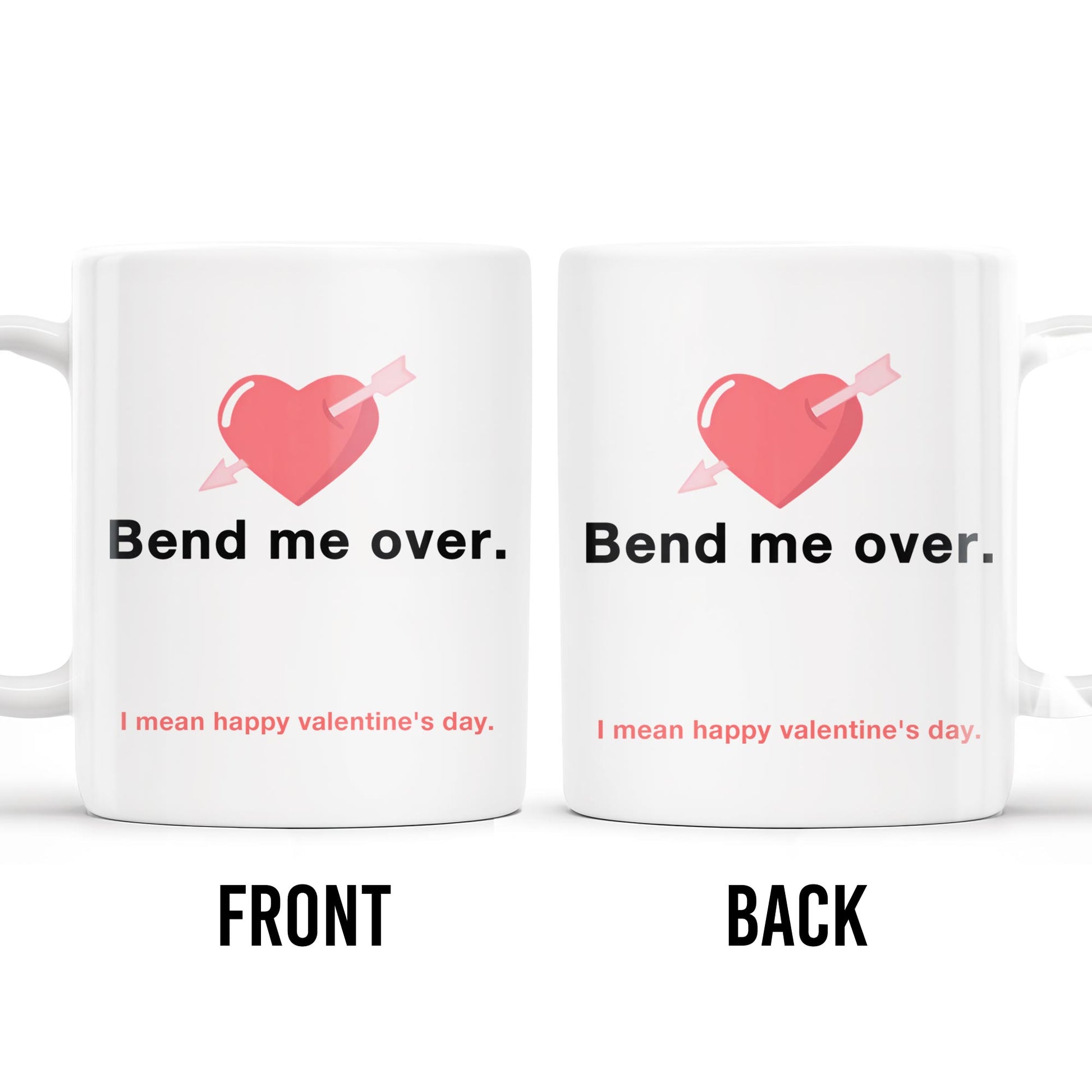 Happy Valentine's Day Heart And Arrow Design