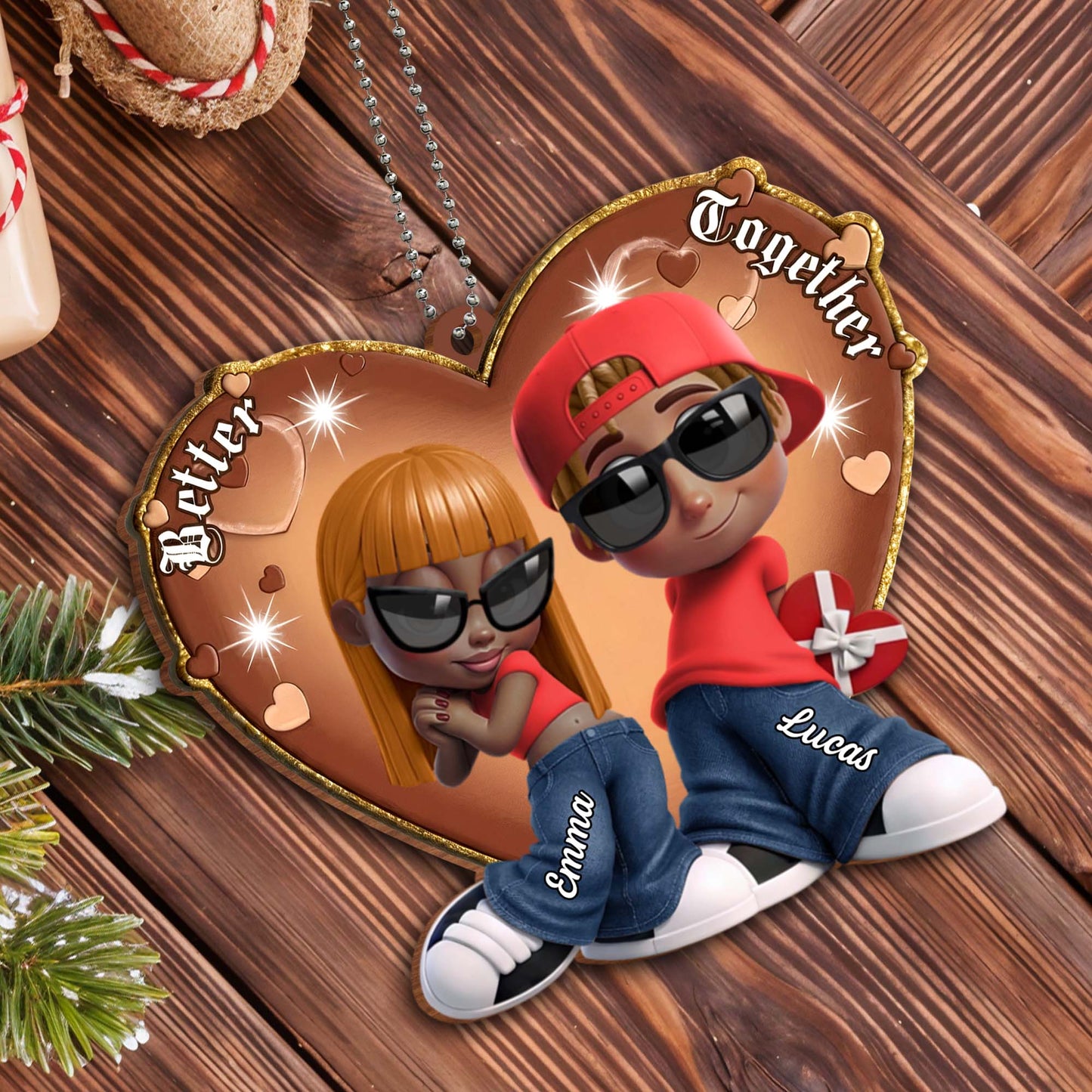 Together Heart Sunglasses And Gift Box