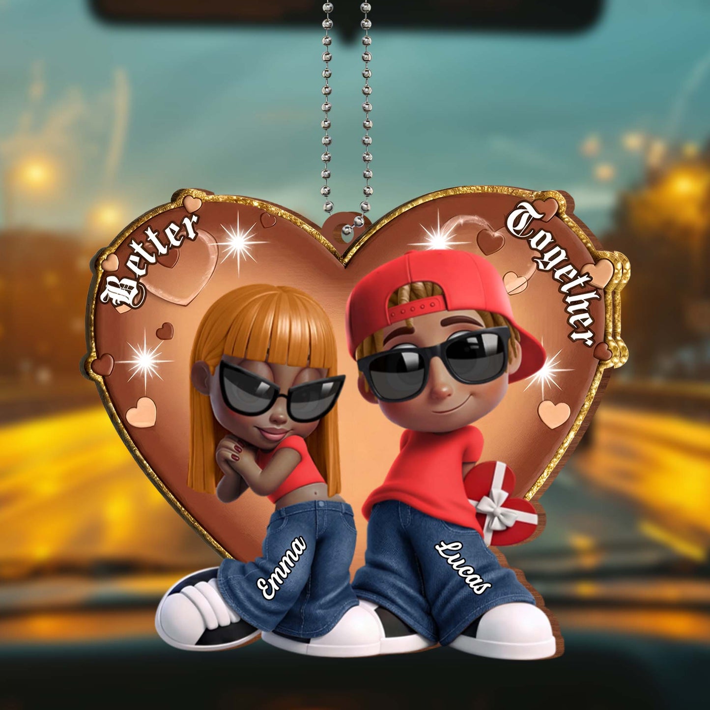 Together Heart Sunglasses And Gift Box