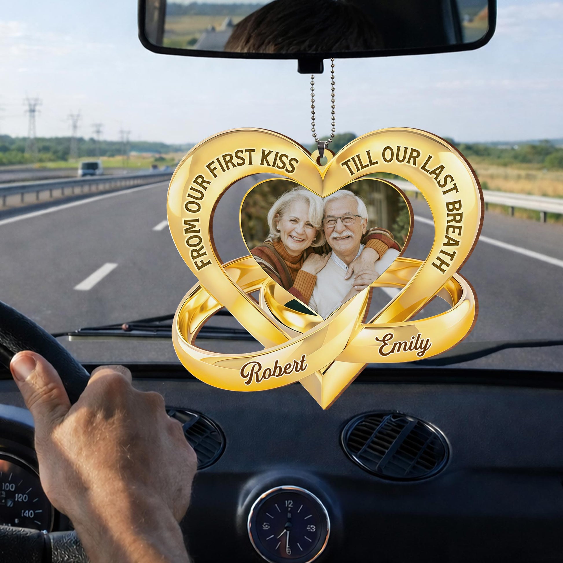 From Our First Kiss Till Our Last Breath Heart Ornament