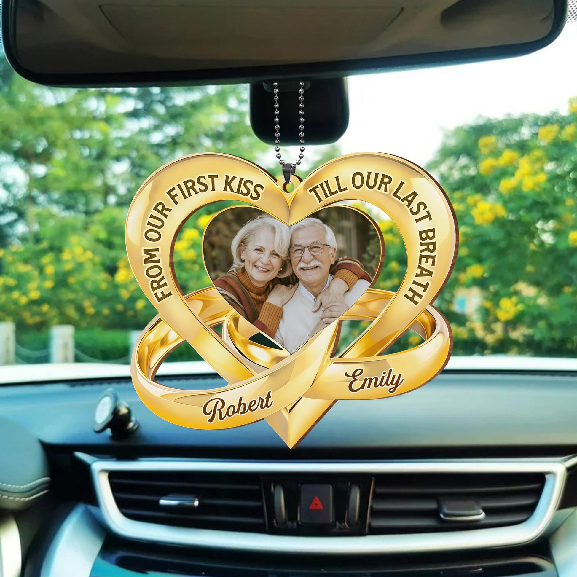 From Our First Kiss Till Our Last Breath Heart Ornament