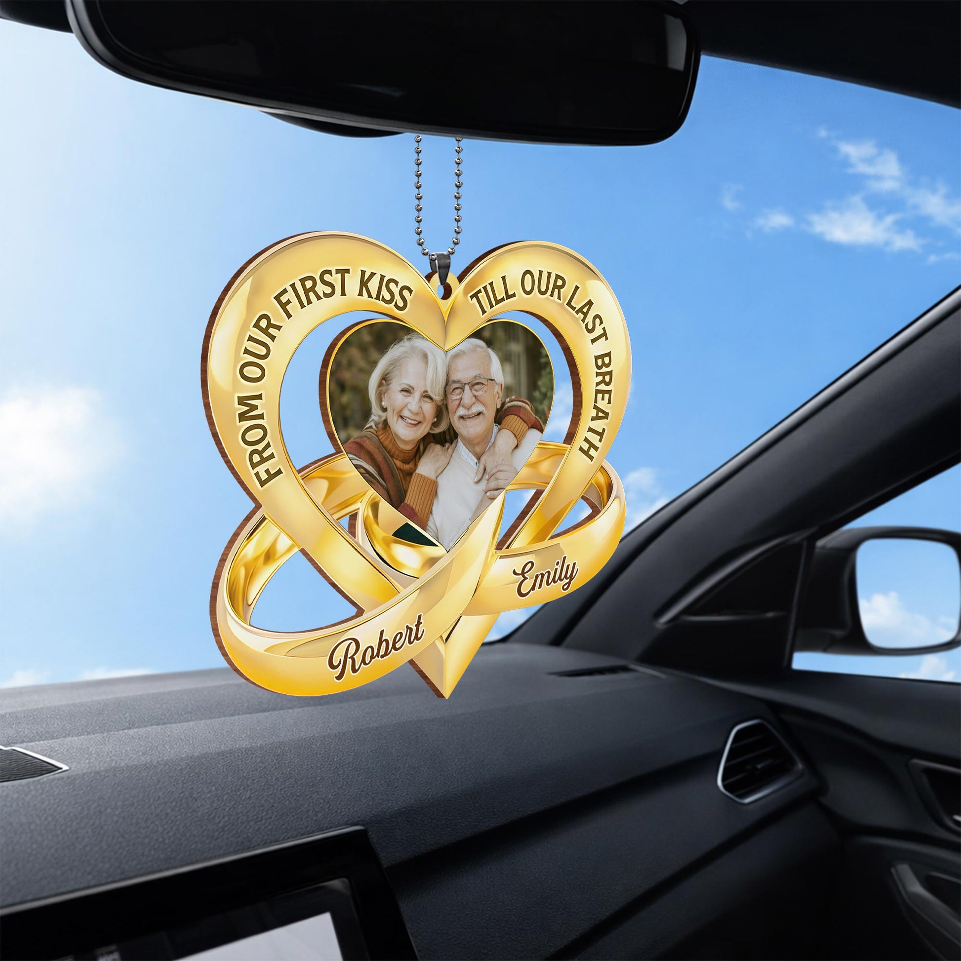 From Our First Kiss Till Our Last Breath Heart Ornament