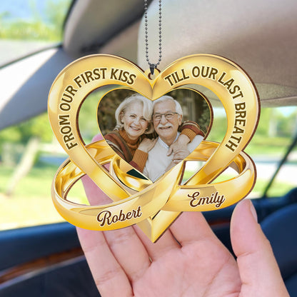 From Our First Kiss Till Our Last Breath Heart Ornament