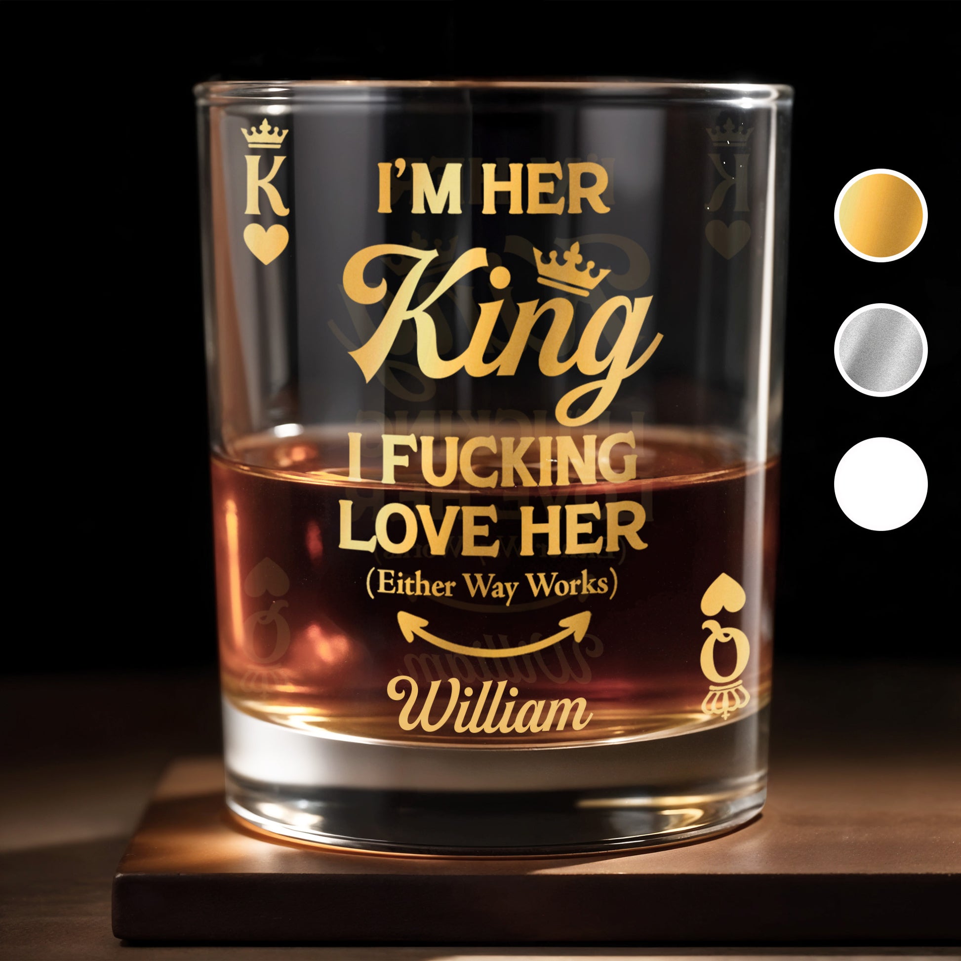 I'm Her King, I Effing Love Her, Crown And Heart