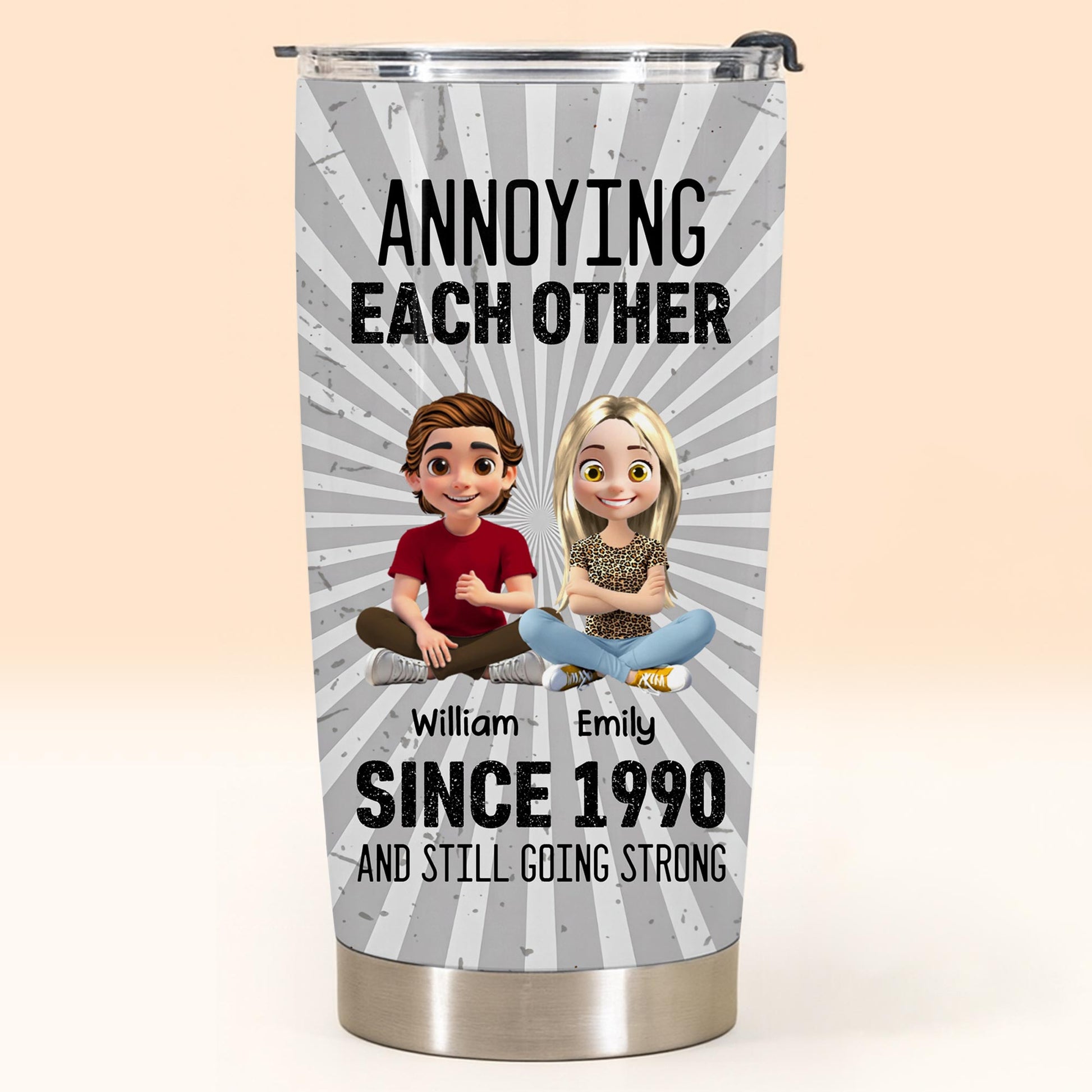 Annoying Each Other Since, Cartoon Characters Design