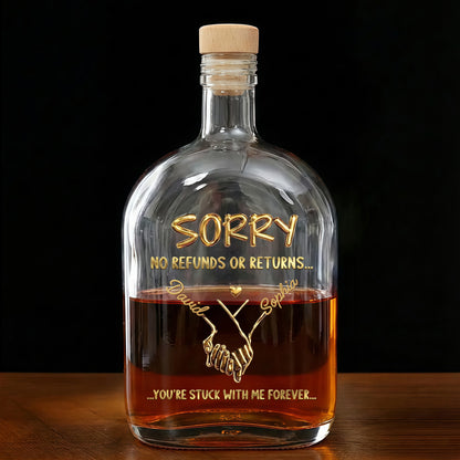 Sorry No Refunds Or Returns, Handshake And Heart