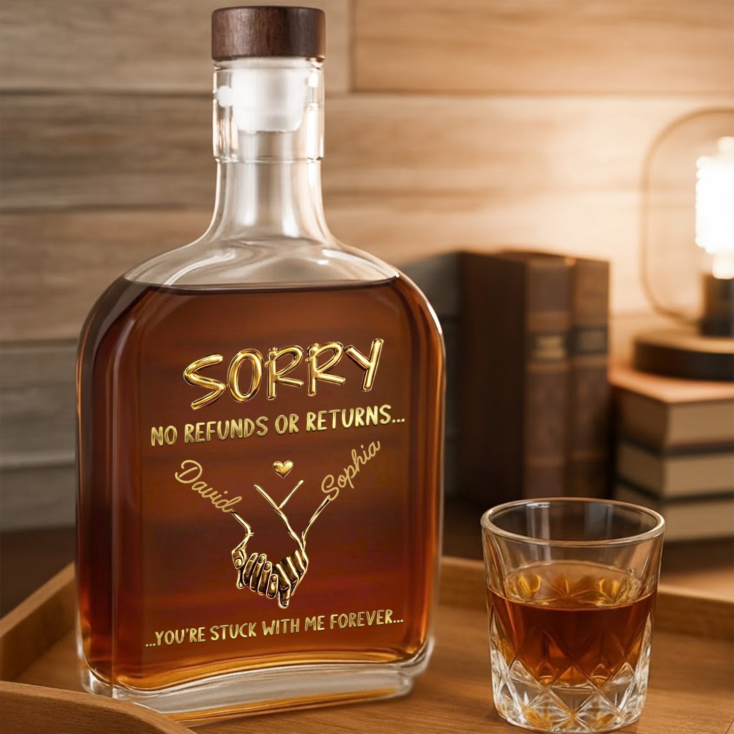 Sorry No Refunds Or Returns, Handshake And Heart