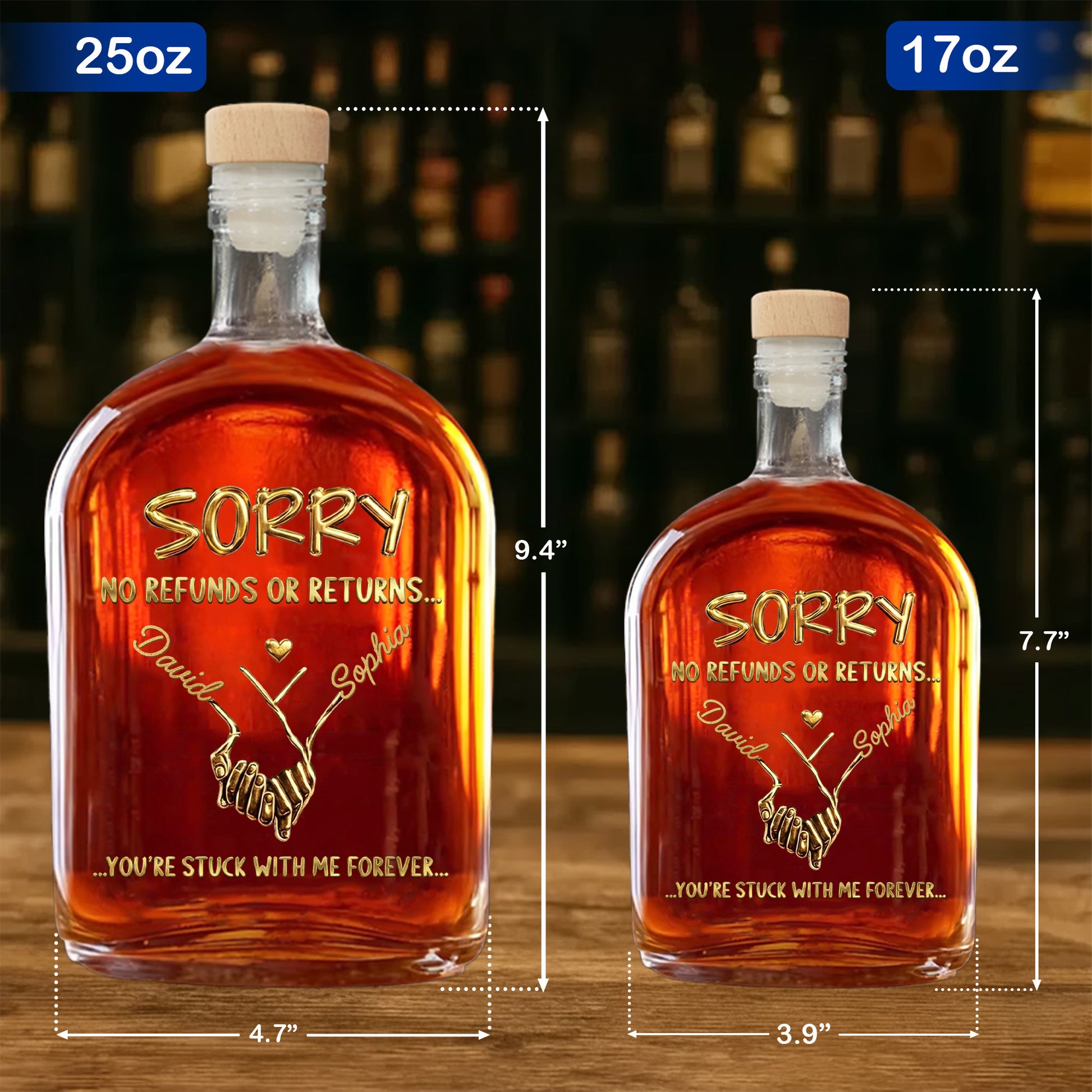 Sorry No Refunds Or Returns, Handshake And Heart