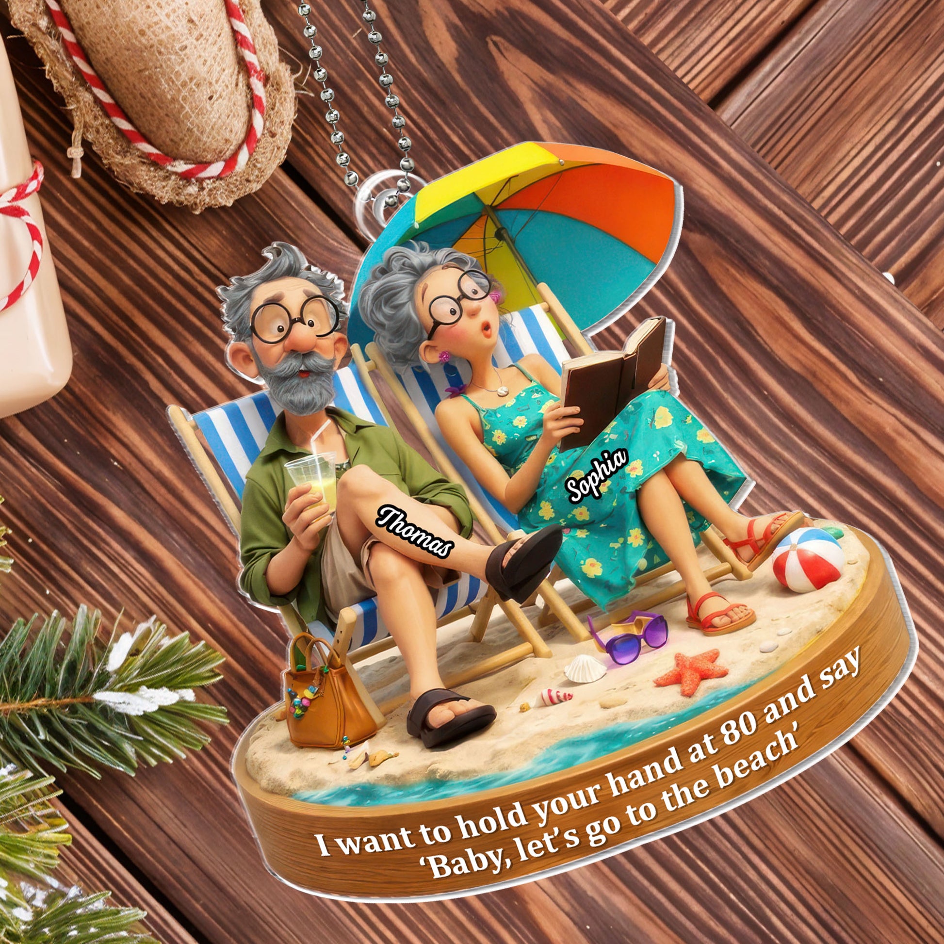 Hold Your Hand At 80, Let's Go To The Beach