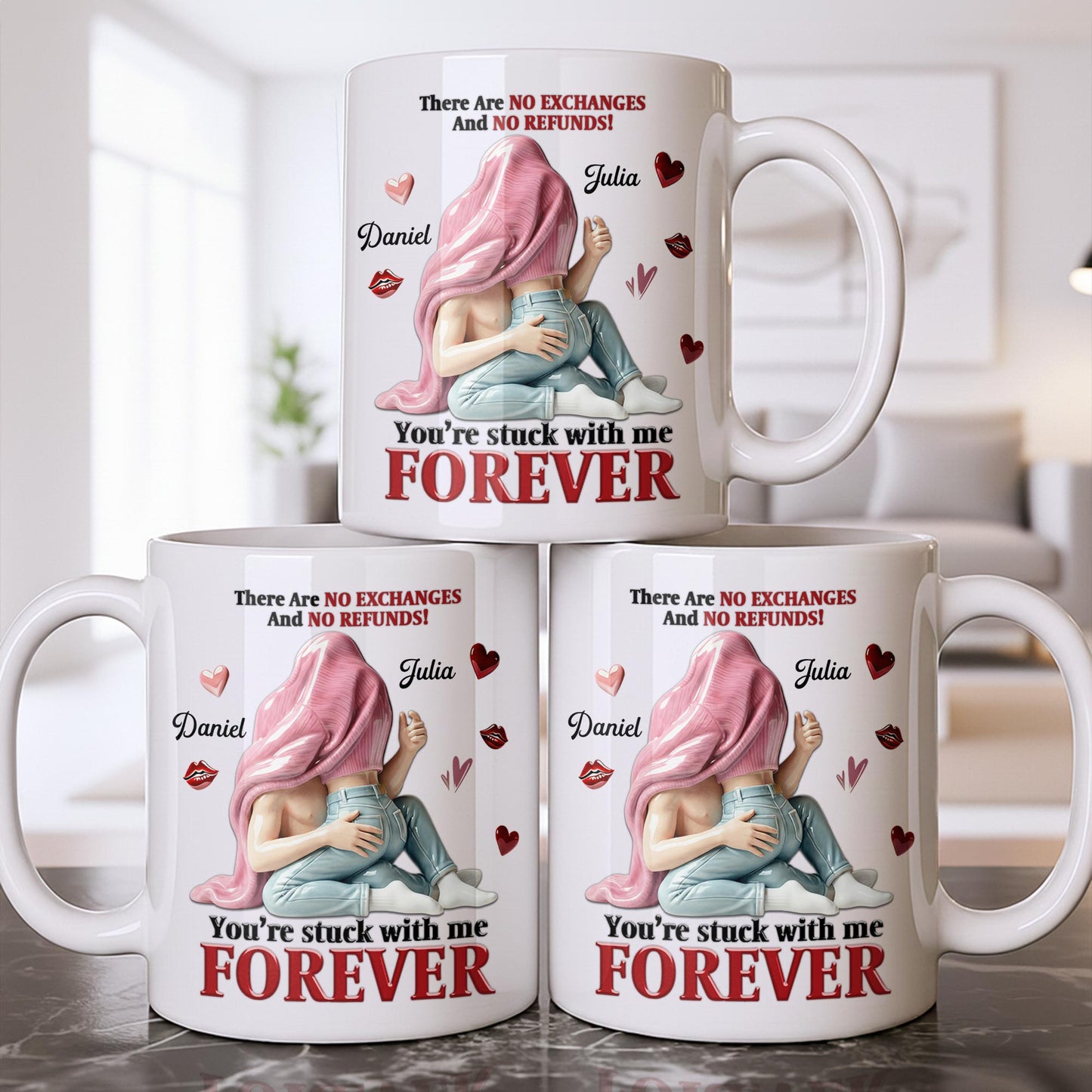 You're Stuck With Me Forever, Hearts and Lips