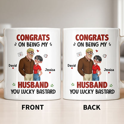 Congrats On Being My Husband, Hearts and Couple Design
