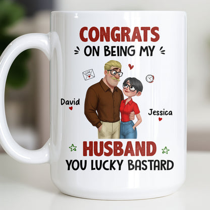 Congrats On Being My Husband, Hearts and Couple Design