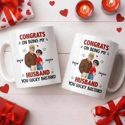 Congrats On Being My Husband, Hearts and Couple Design