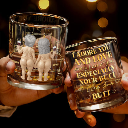 Together Forever, Elderly Couple With Wine Glasses