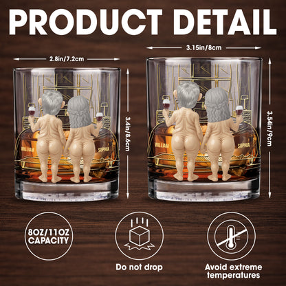 Together Forever, Elderly Couple With Wine Glasses