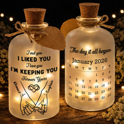 I Met You I Liked You Holding Hands And Calendar