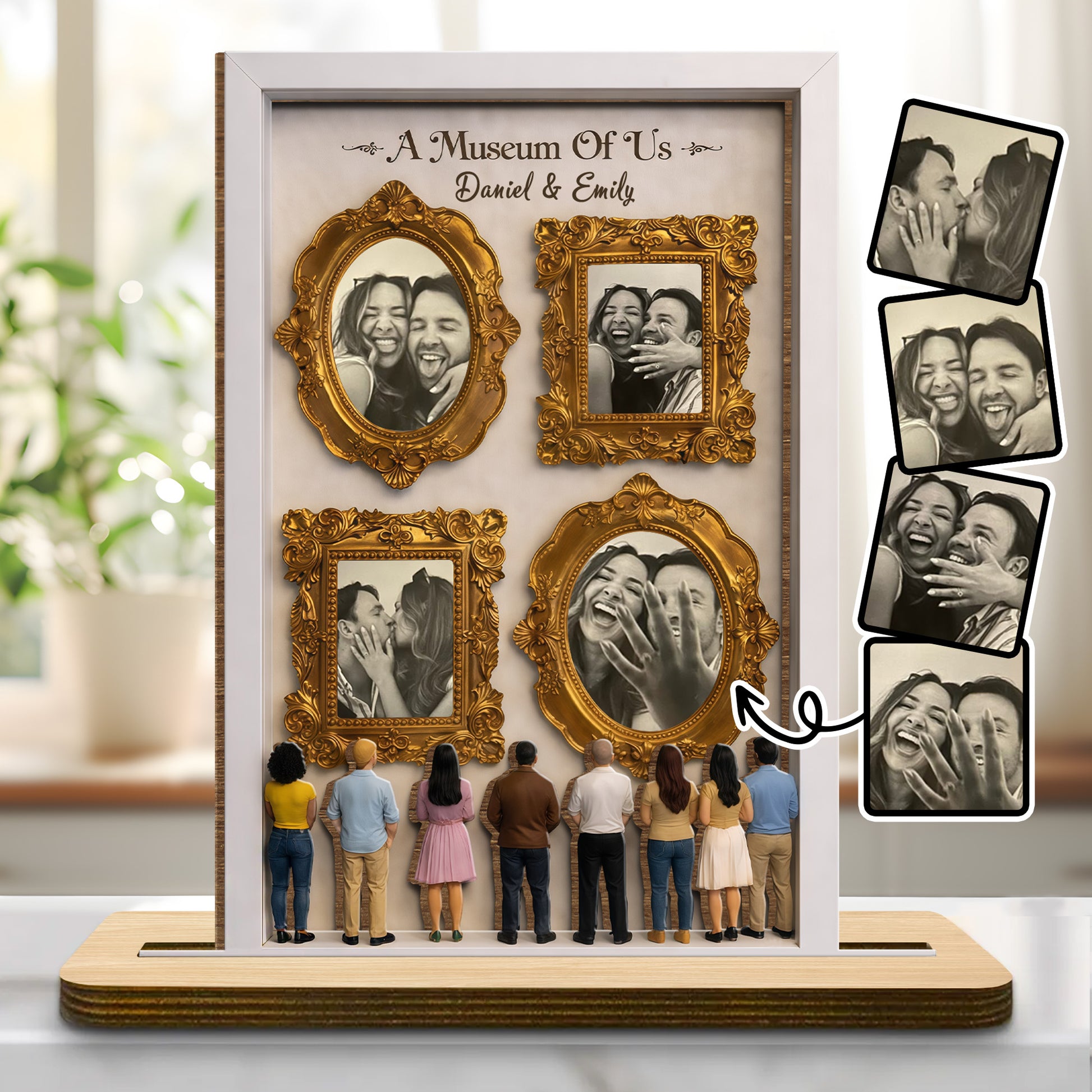 A Museum Of Us, Framed Photos In Gold Frames