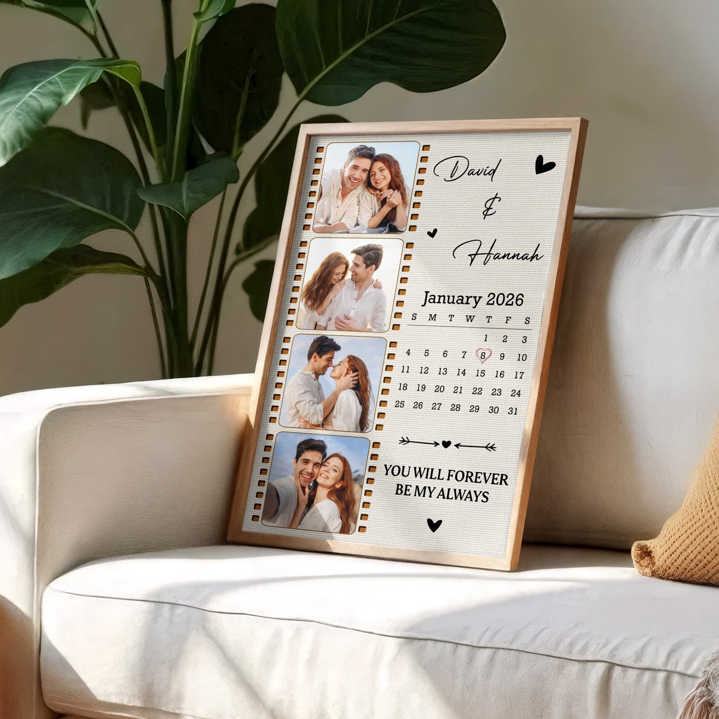 You Will Forever Be My Always Film Strip Calendar With Custom Photos