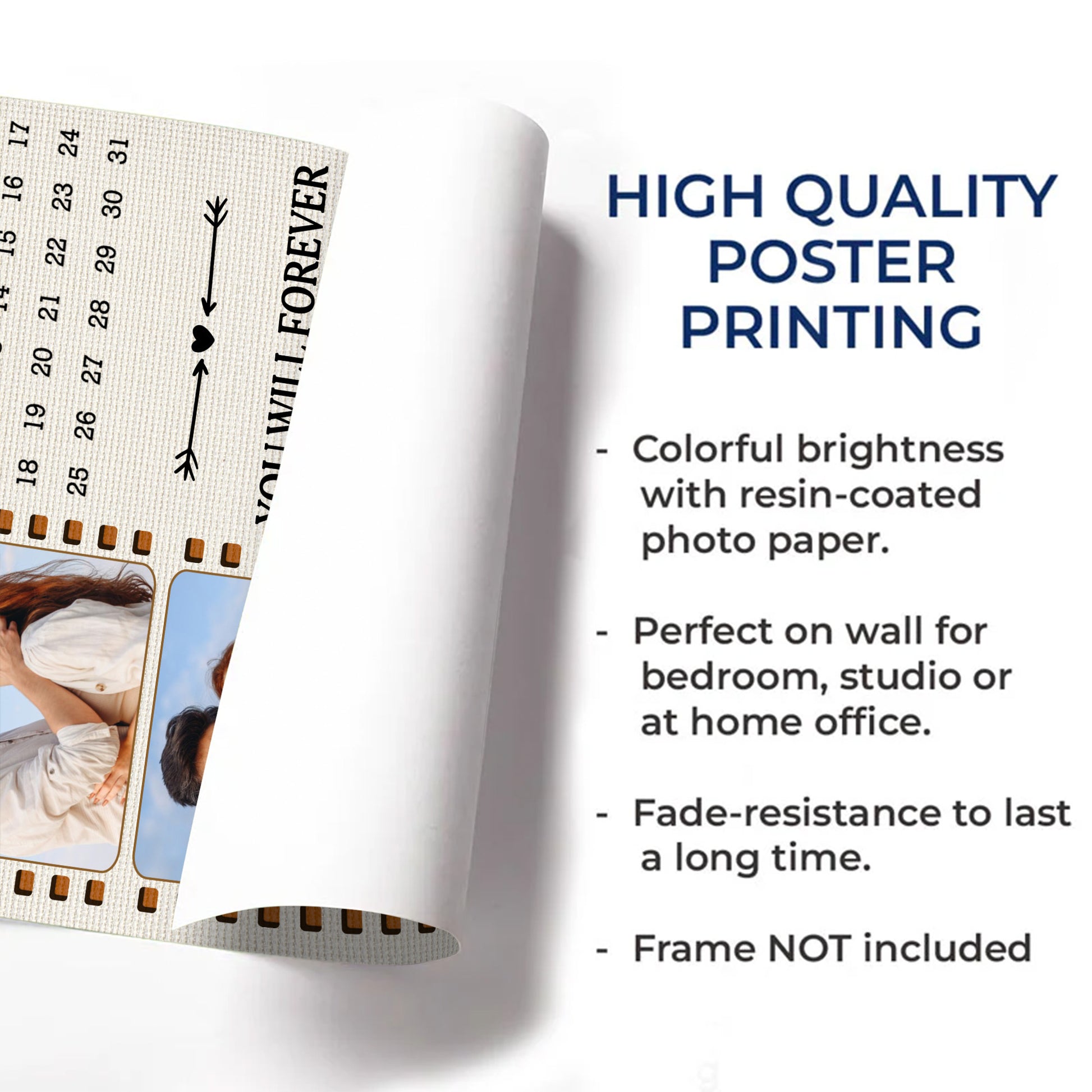 You Will Forever Be My Always Film Strip Calendar With Custom Photos