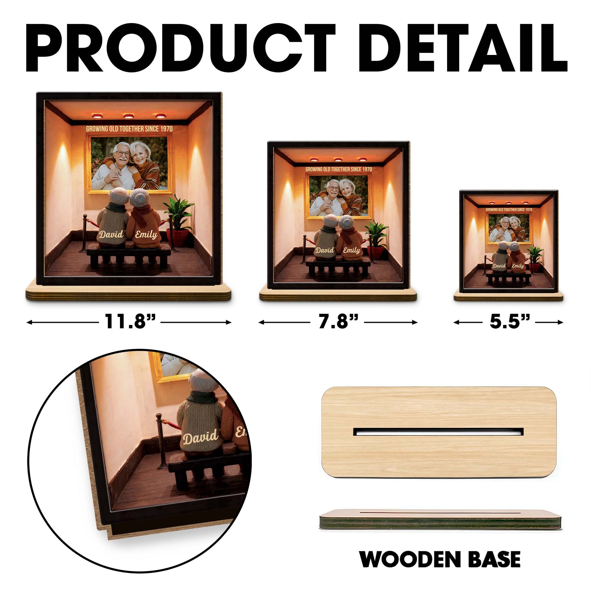 Growing Old Together Since, Elderly Couple on Bench