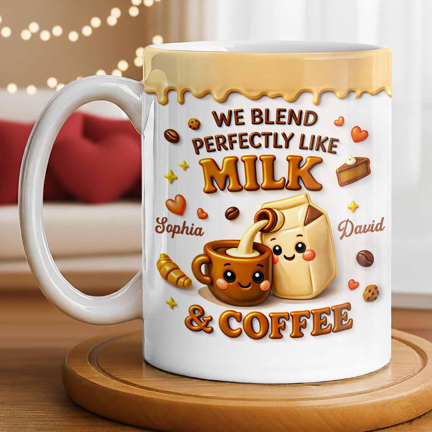 We Blend Perfectly Like Milk And Coffee